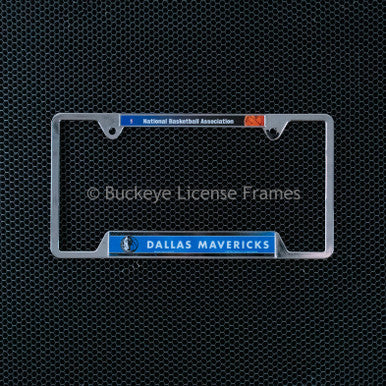 Dallas Mavericks Chrome License Plate Frame - Metal