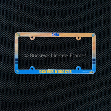 Denver Nuggets Full Color Plastic License Plate Frame