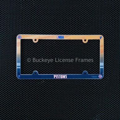 Detroit Pistons Full Color Plastic License Plate Frame