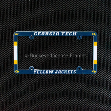 Georgia Tech Yellow Jackets Full Color Plastic License Plate Frame