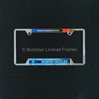 Memphis Grizzlies Chrome License Plate Frame - Metal