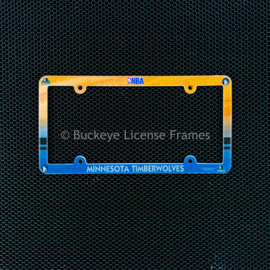 Minnesota Timberwolves Full Color Plastic License Plate Frame