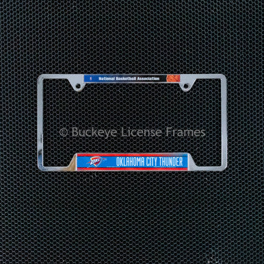 Oklahoma City Thunder Chrome License Plate Frame - Metal