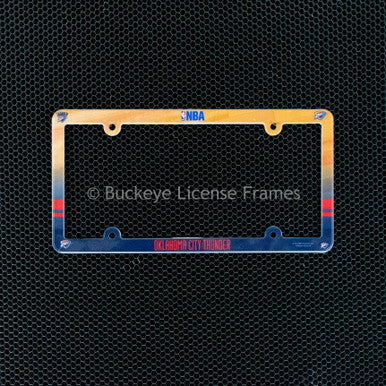 Oklahoma City Thunder Full Color Plastic License Plate Frame