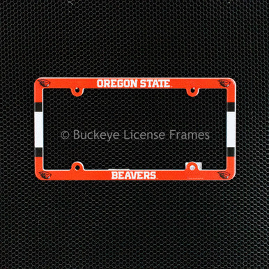Oregon State University Beavers Full Color Plastic License Plate Frame