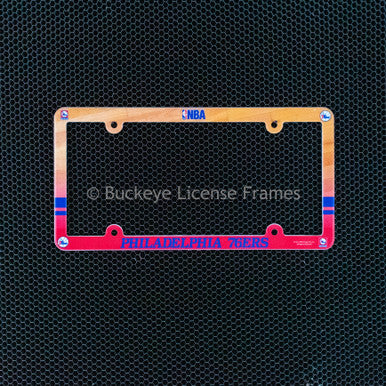 Philadelphia 76ers Full Color Plastic License Plate Frame