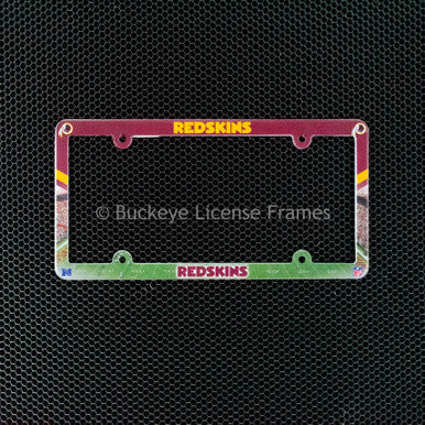 Washington Redskins Full Color Plastic License Plate Frame