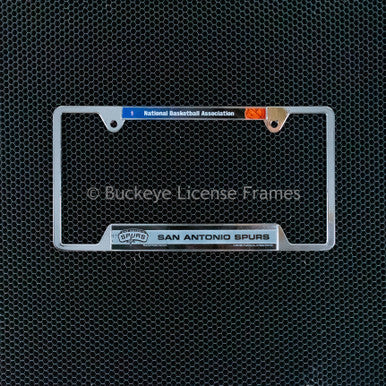 San Antonio Spurs Chrome License Plate Frame - Metal