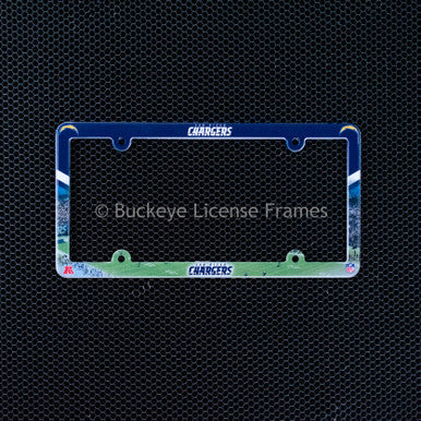 San Diego Chargers Full Color Plastic License Plate Frame