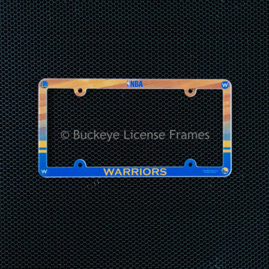 San Francisco Golden State Warriors Full Color Plastic License Plate Frame