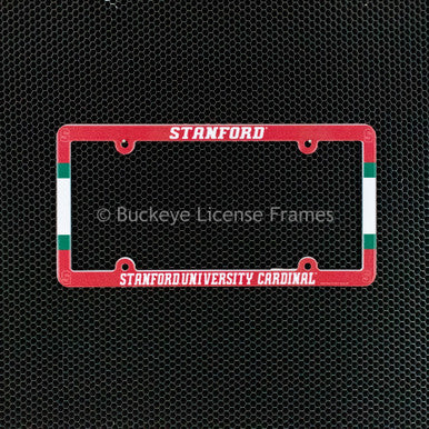 Stanford University Cardinal Full Color Plastic License Plate Frame