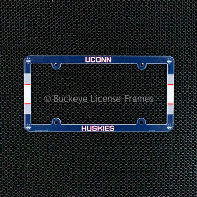 University of Connecticut Huskies Full Color Plastic License Plate Frame
