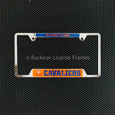 University Of Virginia Cavaliers Chrome License Plate Frame - Metal