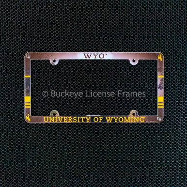 University Of Wyoming Full Color Plastic License Plate Frame