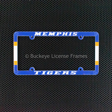 University Of Memphis Tigers Full Color Plastic License Plate Frame