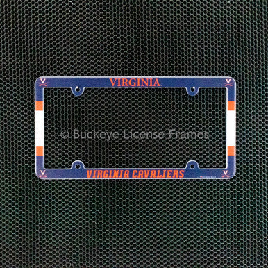 University Of Virginia Cavaliers Full Color Plastic License Plate Frame