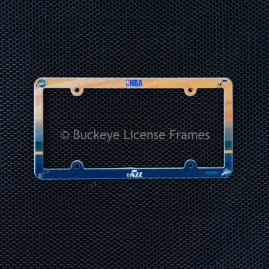 Utah Jazz Full Color Plastic License Plate Frame