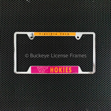 Virginia Tech Hokies Chrome License Plate Frame - Metal