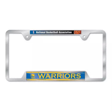 San Francisco Golden State Warriors Chrome License Plate Frame - Metal