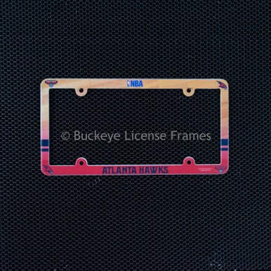 Atlanta Hawks Full Color Plastic License Plate Frame