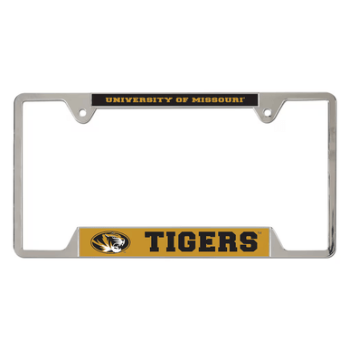 University of Missouri Tigers Chrome License Plate Frame - Metal